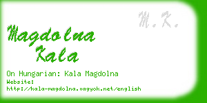 magdolna kala business card